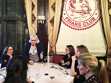 Wendeen's seminar for leading executives held at the Friars Club